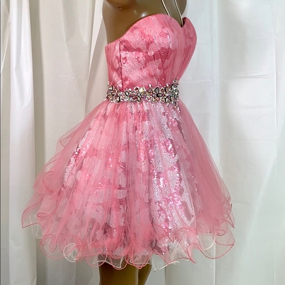 ALYCE Paris sweetheart Jeweled Mini Dress 6 - Picture 5 of 15